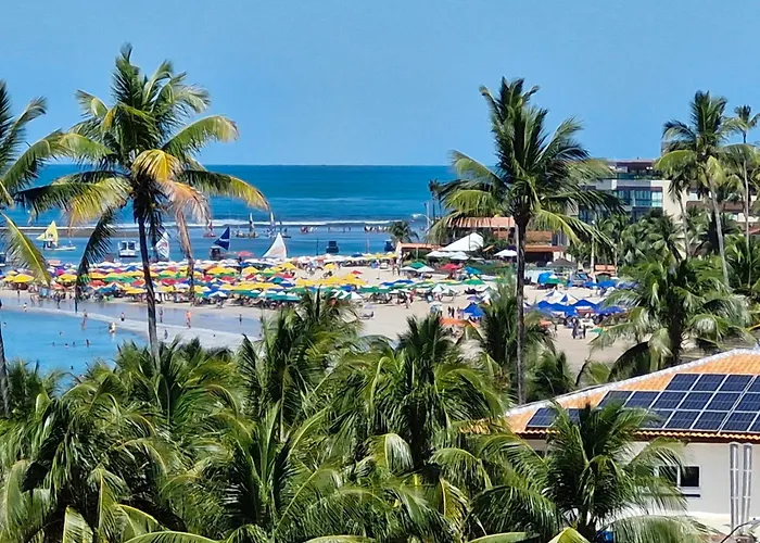 Flat com Piscina, Rooftop e Poucos Passos da Praia Porto de Galinhas